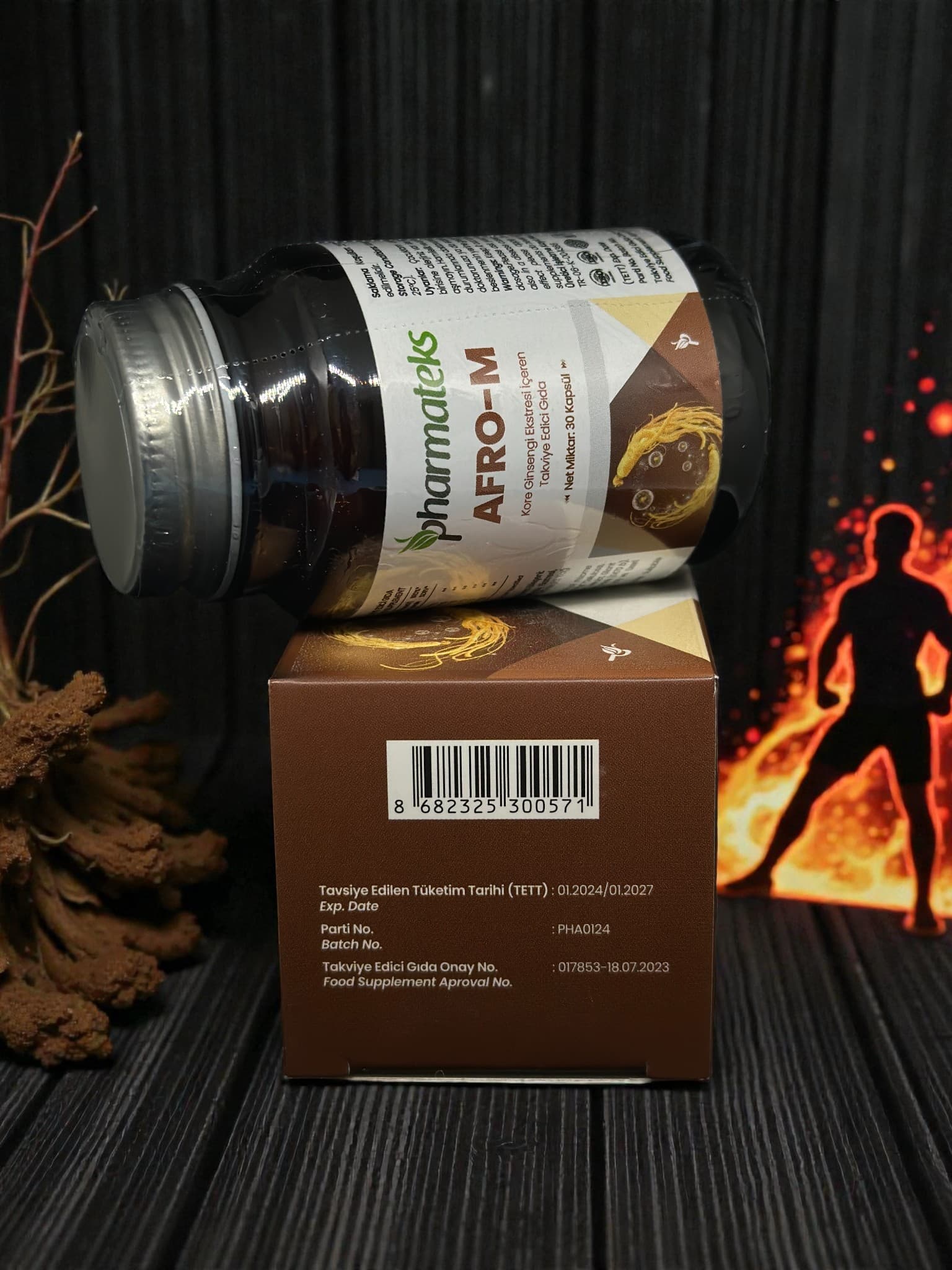 -Afro-M Kore Ginsengi Ekstresi İçeren Takviye Edici Gıda 60 Kapsül