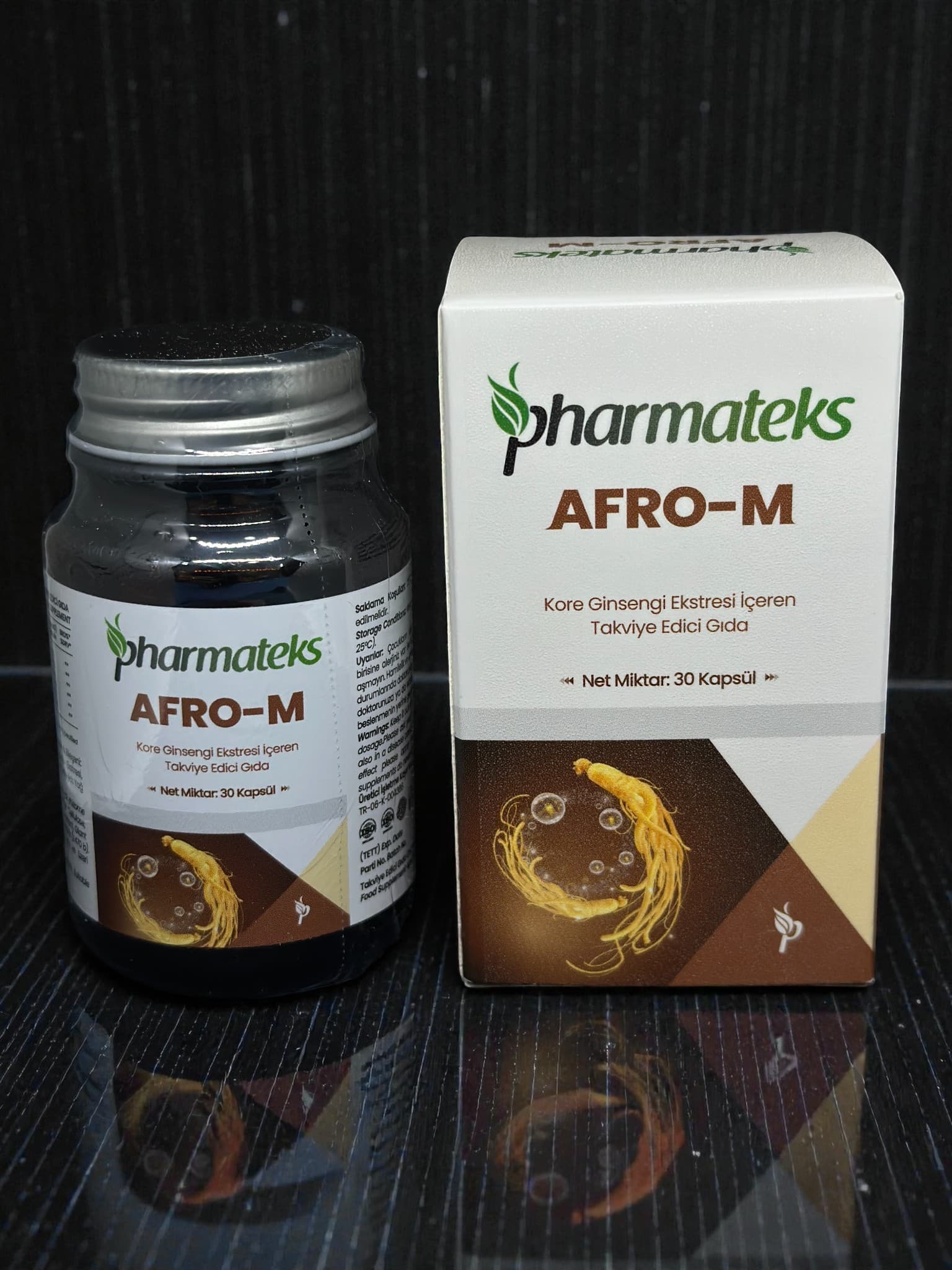 -Afro-M Kore Ginsengi Ekstresi İçeren Takviye Edici Gıda 60 Kapsül