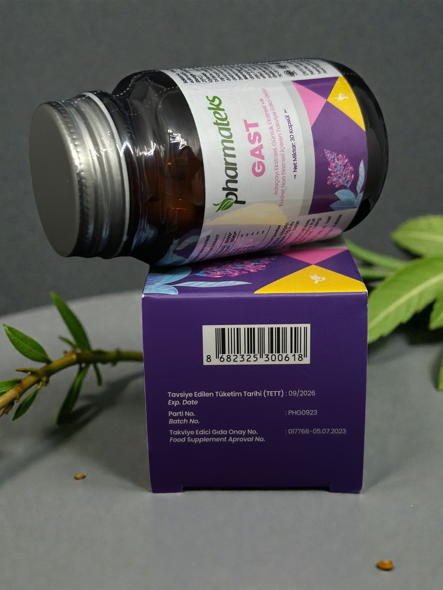 Gast Adaçayı Ekstresi, Günlük Ekstresi ve Kudret Narı Ekstresi İçeren Gıda